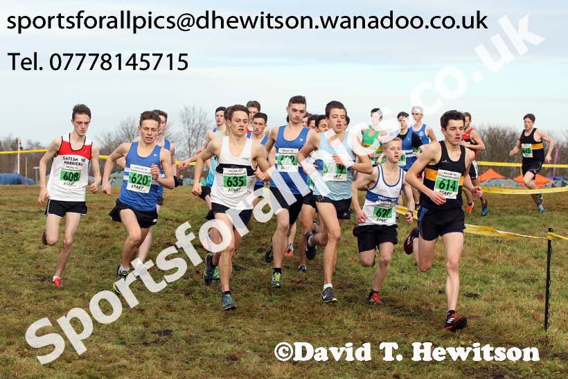 Mens under-20s North Eastern Cross Country, Aykley Heads, Durham. Photo: David T. Hewitson/Sports for All Pics